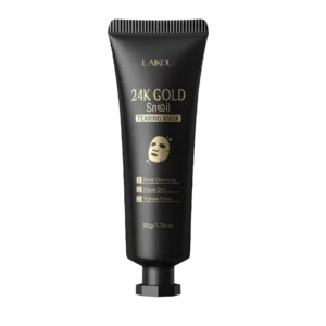 LAIKOU 24K Gold Caracol Colágeno Peel Off Mascarilla facial de desgarro Limpieza profunda Elimina puntos negros Cuidado facial 50g